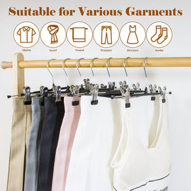SOULNAMAN lightweight closet hangers feel easy to slide and rearrange for daily outfits.