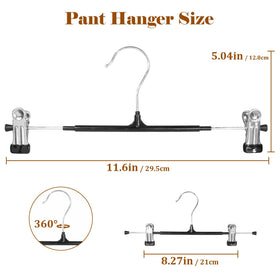 SOULNAMAN space-saving metal hangers help maximize closet capacity without bulk.