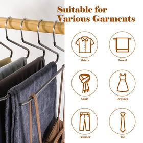 SOULNAMAN versatile hanger design for pants, skirts, and tops