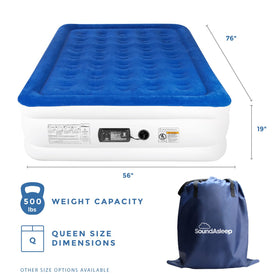SoundAsleep Dream Series built-in pump enables quick inflation and easy setup.