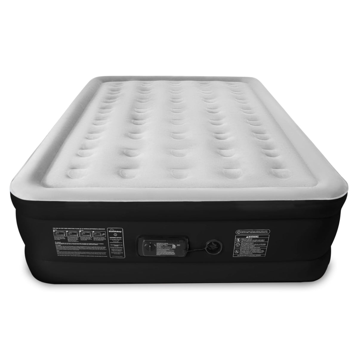 SoundAsleep Dream Series Built-In Pump eliminates guesswork with quick inflations.
