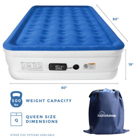 SoundAsleep Dream Series double-height raised bed offers generous sleeping space.