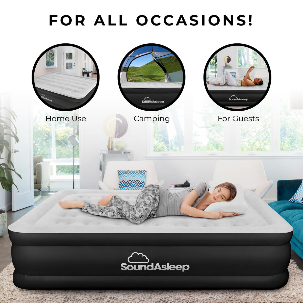 SoundAsleep Dream Series Durable Air Mattress stands up to frequent guests.