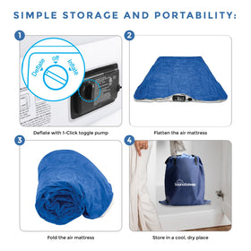 SoundAsleep Dream Series luxury air mattress, ComfortCoil technology provides firm, stable support.