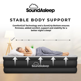 SoundAsleep Dream Series Quick Inflation lets you set up fast.