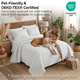 Southshore Fine Living pet-friendly bedding with easy hair removal along the edge