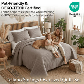Southshore Fine Living pet hair resistant microfiber stays clean after lounging.
