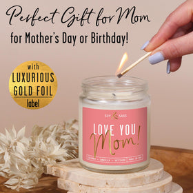 Soy and Sass coconut-vanilla aroma fills a room for relaxation.