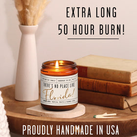 Tropical fruits and sugared citrus scent in the Florida candle