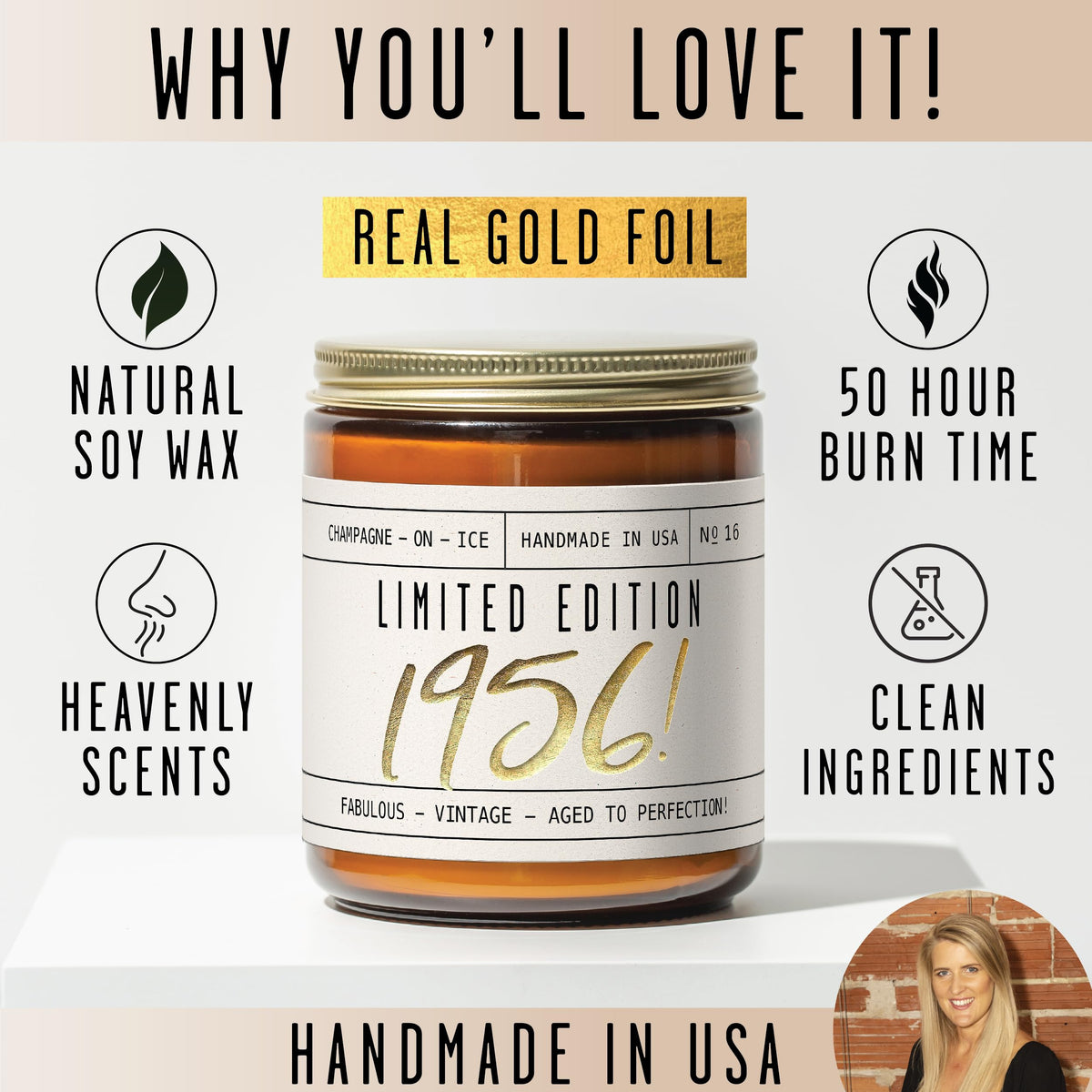 Soy and Sass hand-poured in USA in small batches.