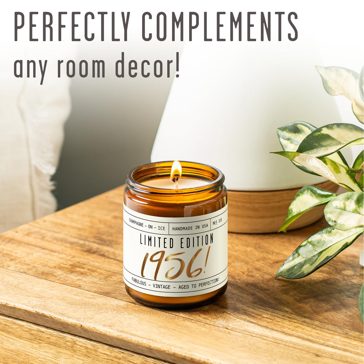Soy and Sass soy wax and lead-free wick for a cleaner burn.
