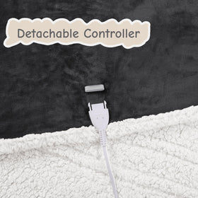 Soypipo electric heated blanket laid flat to show even heat distribution