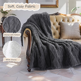 Soypipo ultra-soft Sherpa on blanket surface for plush comfort