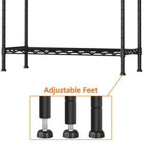 Soywey 350lbs-per-shelf capacity demonstrates heavy-duty versatility.