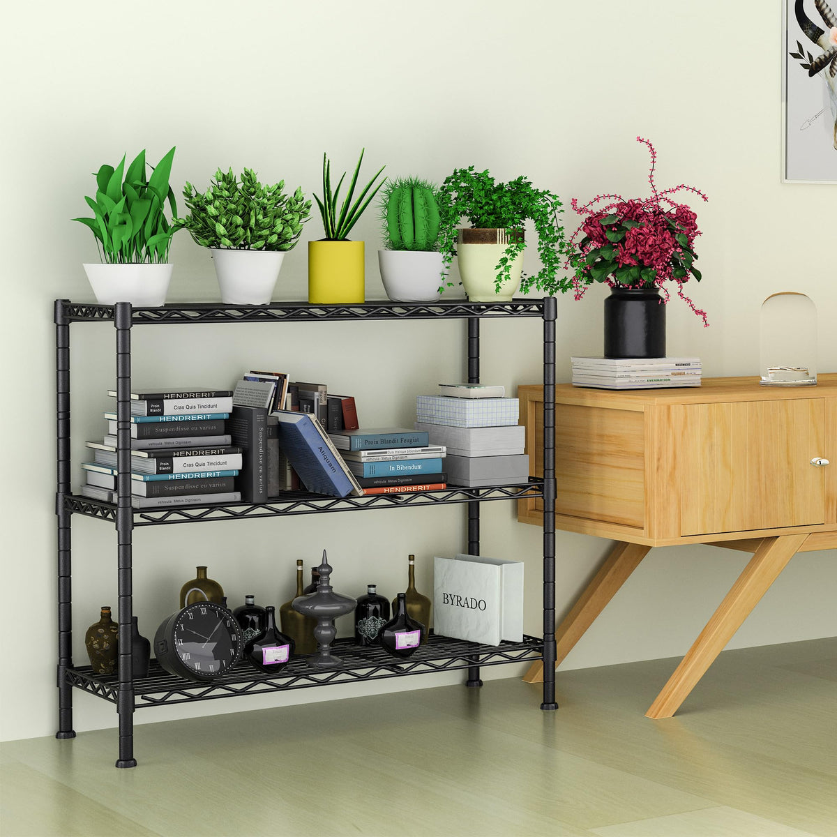 Soywey shelving unit assembled in a modern kitchen or utility space.
