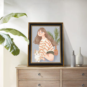 Space Art Deco 16x20 photo display designed for weddings and holidays.