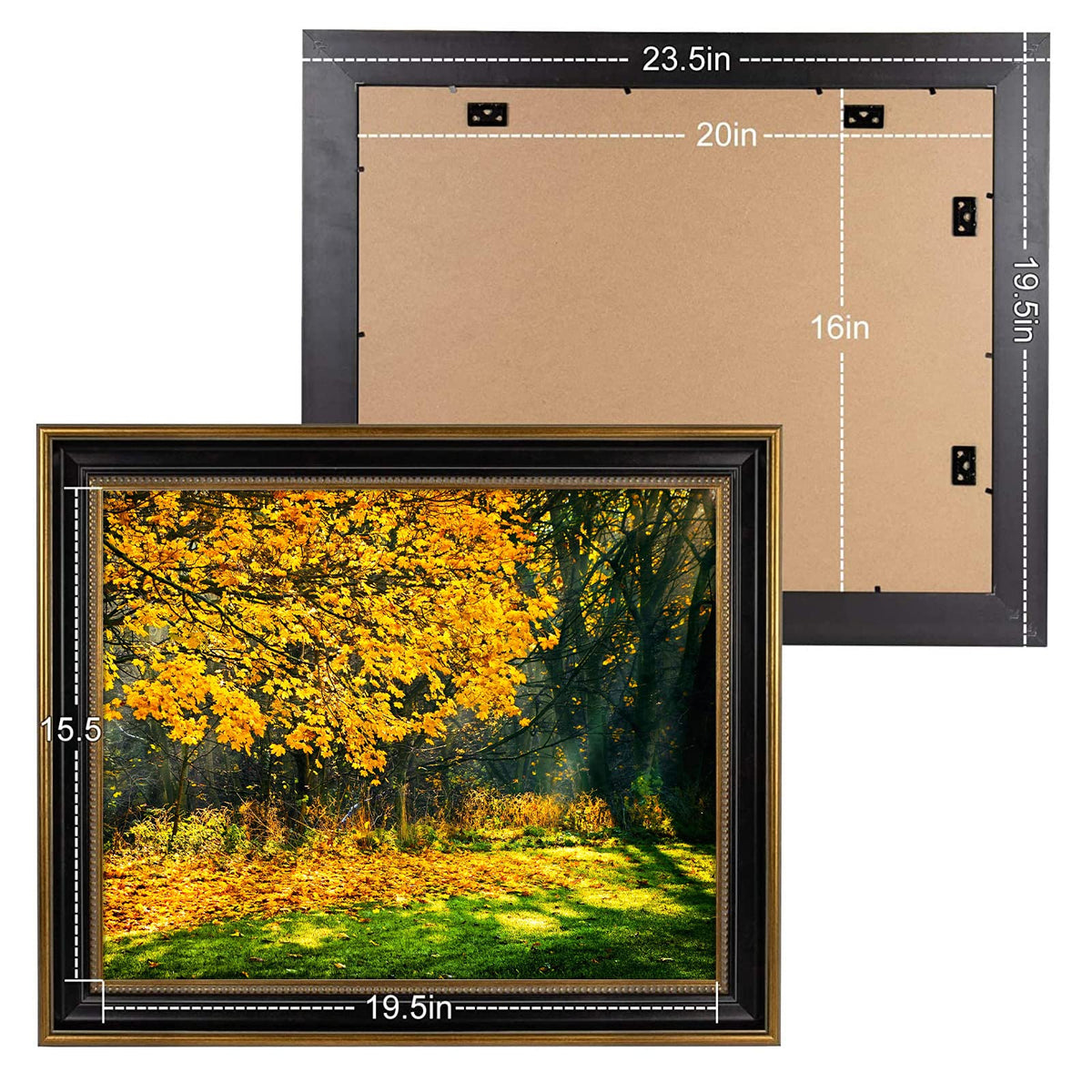 Space Art Deco real glass display for clear, lasting photo viewing.