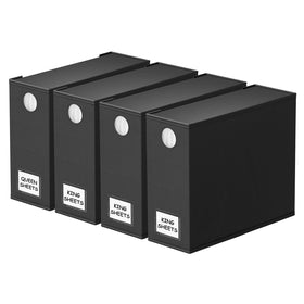 SpaceAid 4-pack sheet organizers with circular window for quick color identification