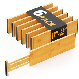 SpaceAid bamboo dresser dividers in-drawer organization for tidier garments.
