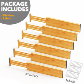SpaceAid six-pack fits most drawers for organized clothing storage.