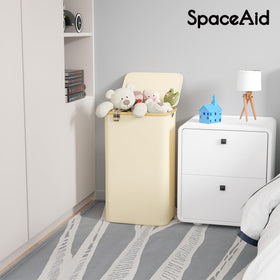 SpaceAid bedroom laundry hamper with lid, stylish storage for toys or blankets.