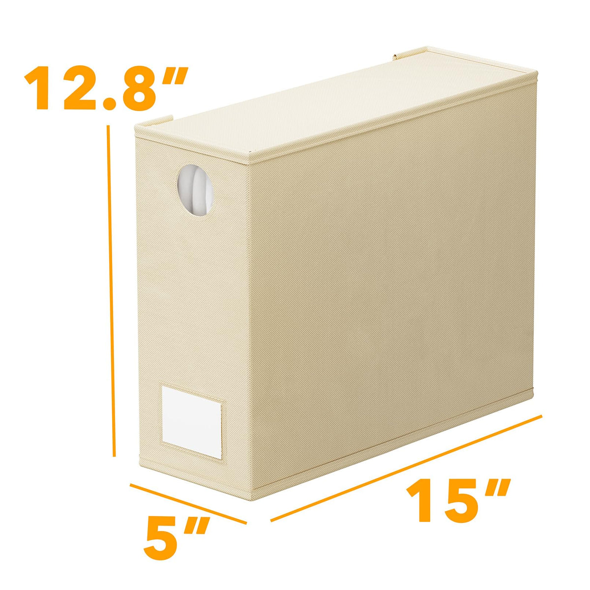 Beige SpaceAid organizers harmonize with any linen closet style