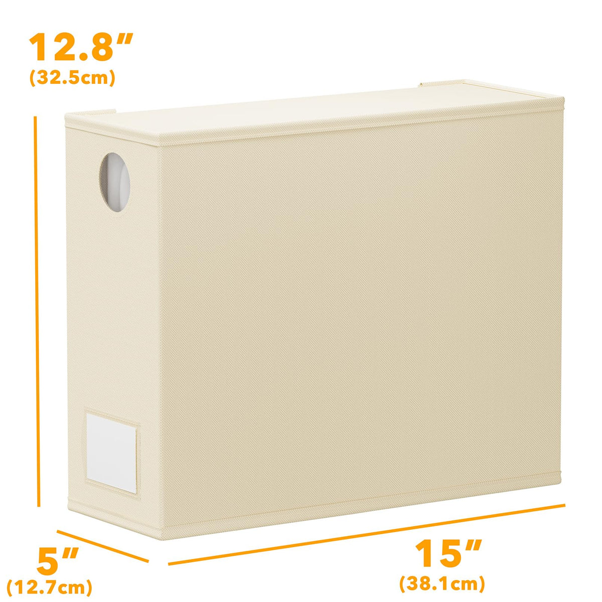 SpaceAid beige bedding container trio in a dorm or home closet