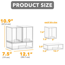 SpaceAid bottle storage organizer medium bin drawers for easy bottle access.
