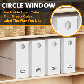 SpaceAid circle window design lets you preview the color of stored sheets.