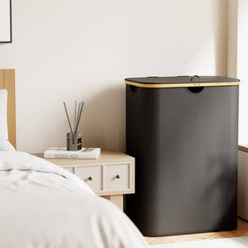 SpaceAid Double Laundry Hamper easy setup in minutes and collapses for storage.