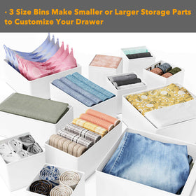 SpaceAid easy-setup zipped bins require no tools for fast organization