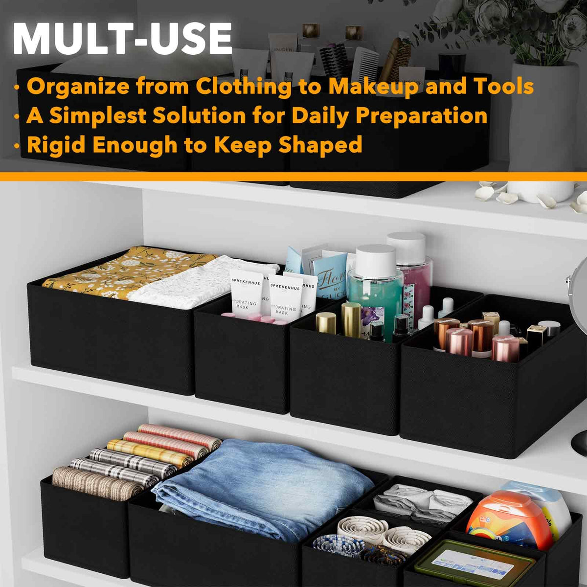 SpaceAid in-drawer-setup shows tool-free installation and instant organization.
