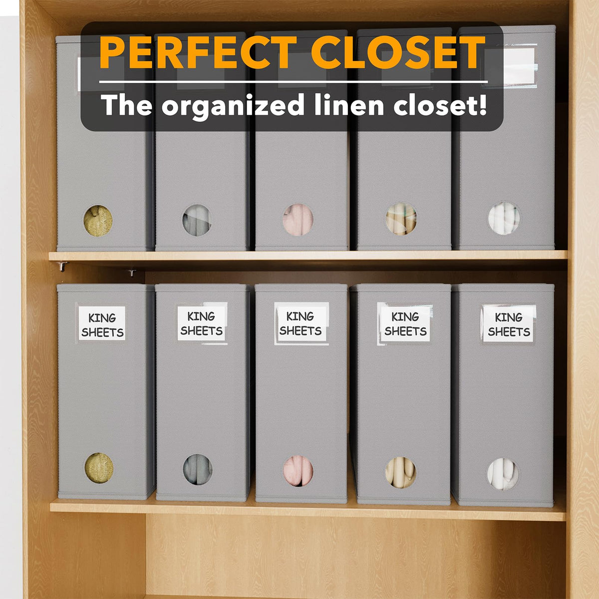 SpaceAid durable fabric construction supports queen or king sheet sets.