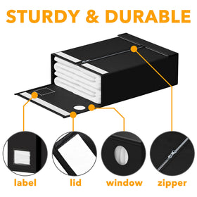 SpaceAid easy-fold design for fast closet organization