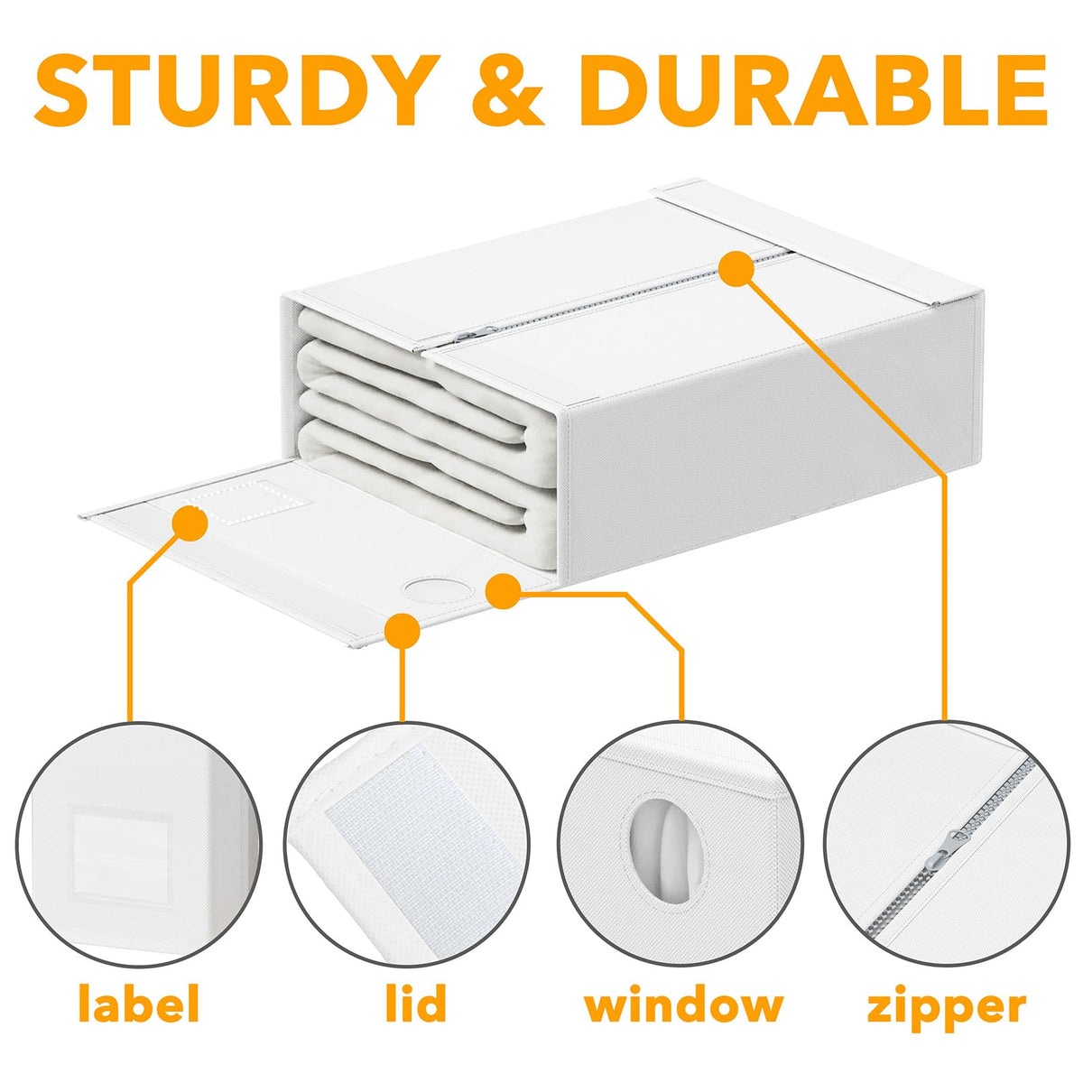 SpaceAid easy-fold design speeds up linen closet tidying