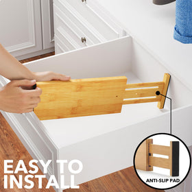 In-drawer organization idea showing tidy clothes and accessories.