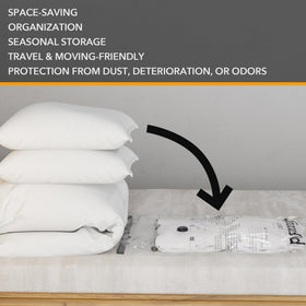 SpaceAid jumbo bags 31.5x39.5 inches used to compress bulky bedding.