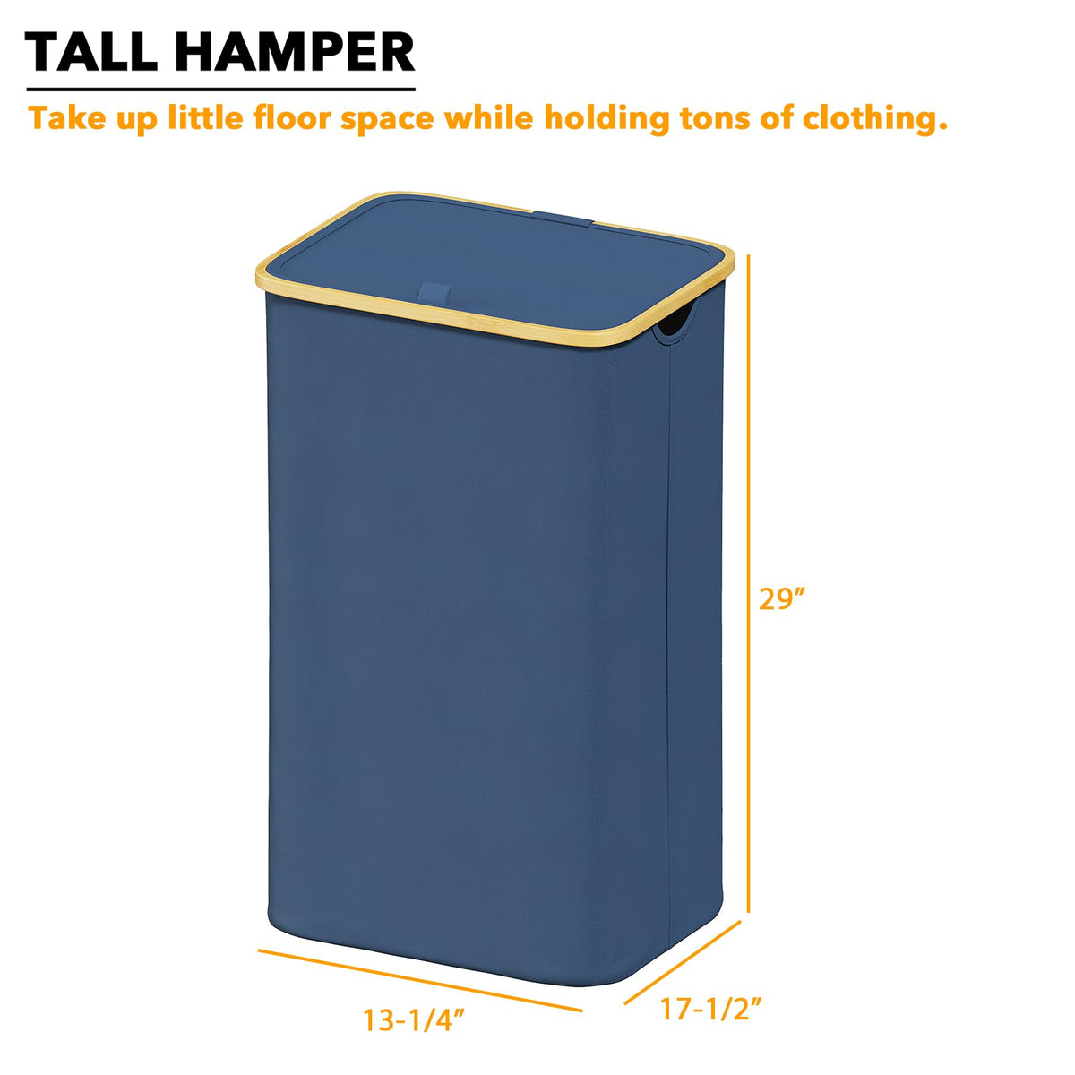 SpaceAid stand-up design keeps the basket upright during use.