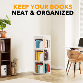 SpaceAid living room or bedroom organizer displaying books and small decor.