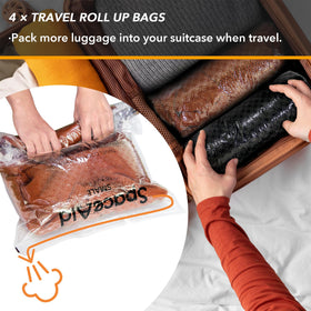 SpaceAid medium bags 20x28 inches keep shirts organized and compact.