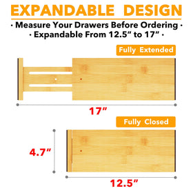 Divider end with non-slip pads to help prevent shifting and scratches.