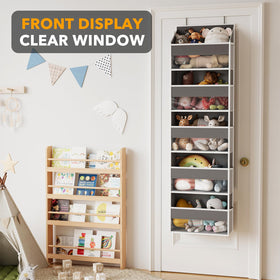 SpaceAid door organizer installs easily with hooks for doors up to 1.98 inches.