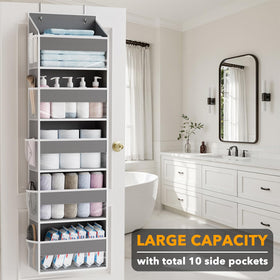 SpaceAid organizer’s mesh side pockets provide breathable storage for small items.