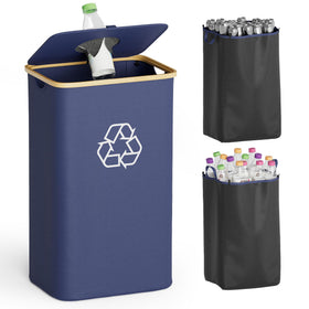 SpaceAid kitchen recycling bin shows 26-gallon capacity for bulk recycling.