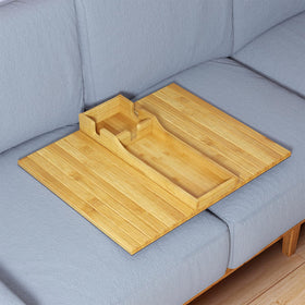 SpaceAid side table organizer keeps remotes within easy reach.