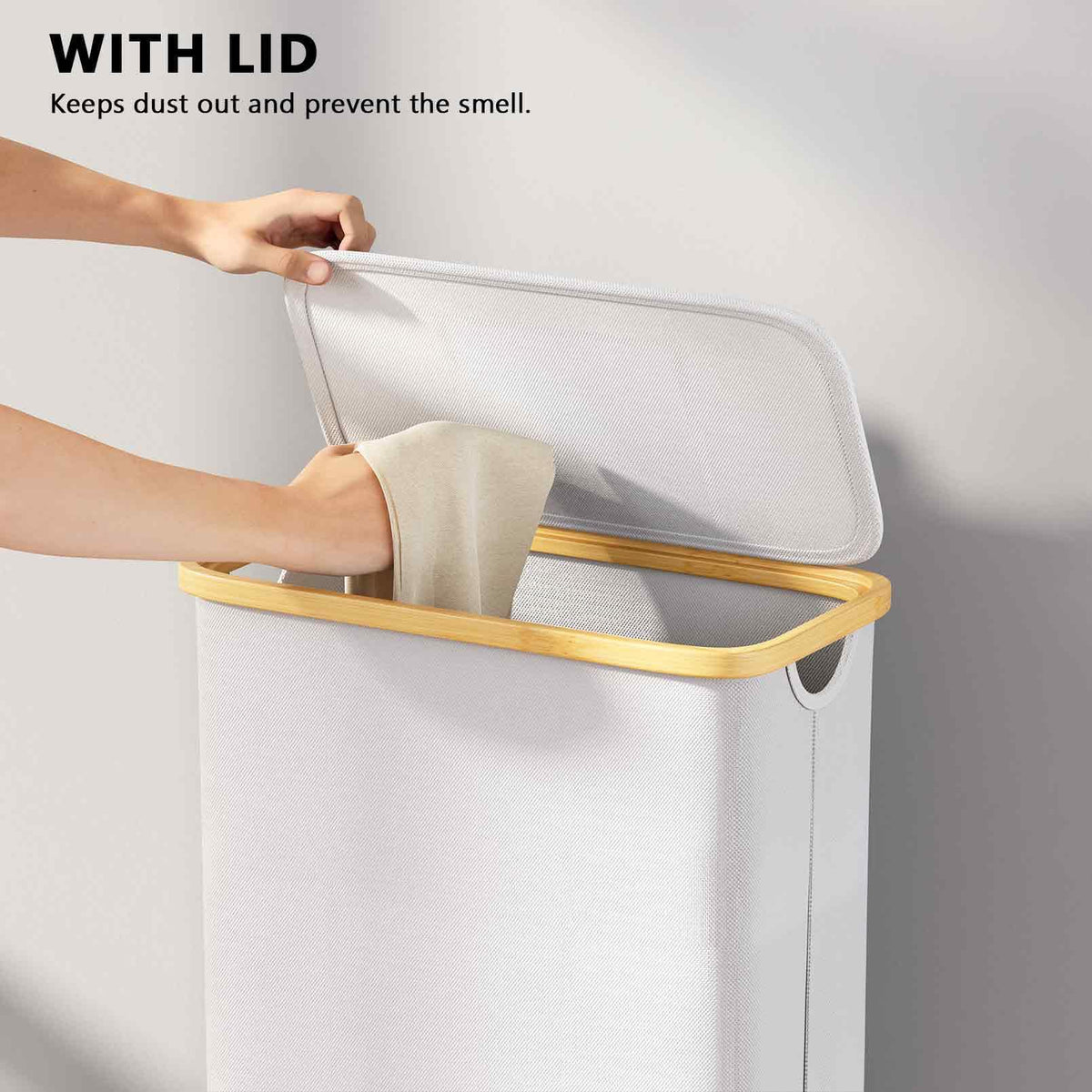 SpaceAid Slim Hamper suited for dorms or RVs, offering convenient storage.