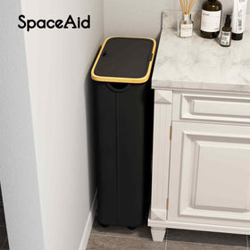 SpaceAid 62L capacity stores laundry without clutter in dorms or small rooms.