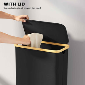 SpaceAid lid helps contain odors and protect laundry during storage.