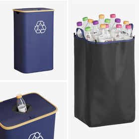 SpaceAid space-saving bin with secure lid helps odor control.