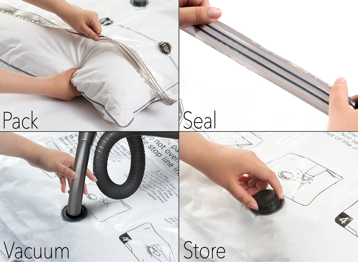 SpaceAid storage set keeps bedding fresh for travel and home
